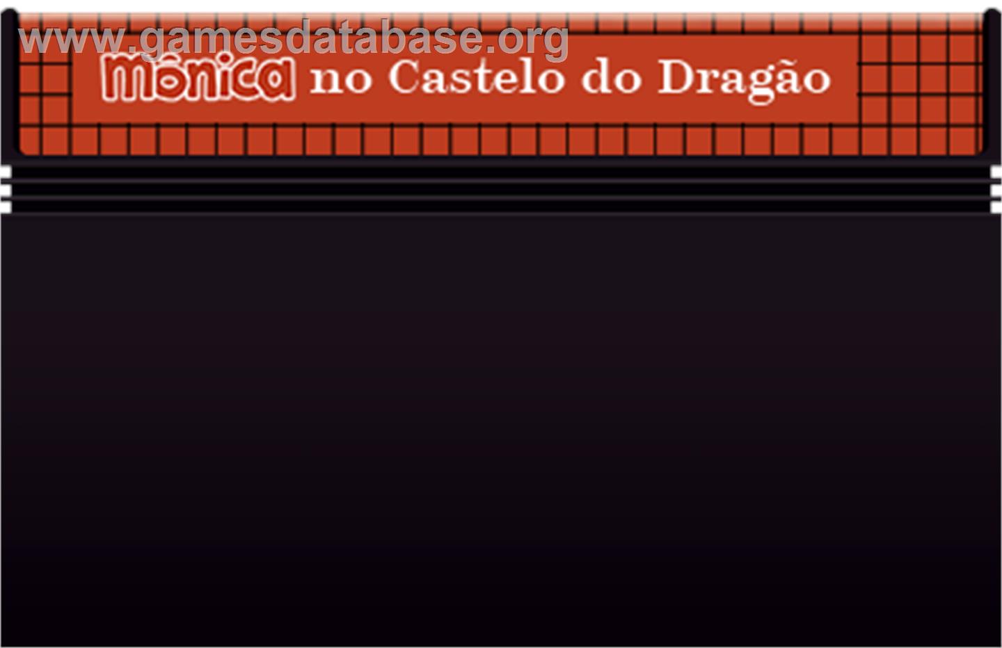 Mônica no Castelo do Dragão - Sega Master System - Artwork - Cartridge