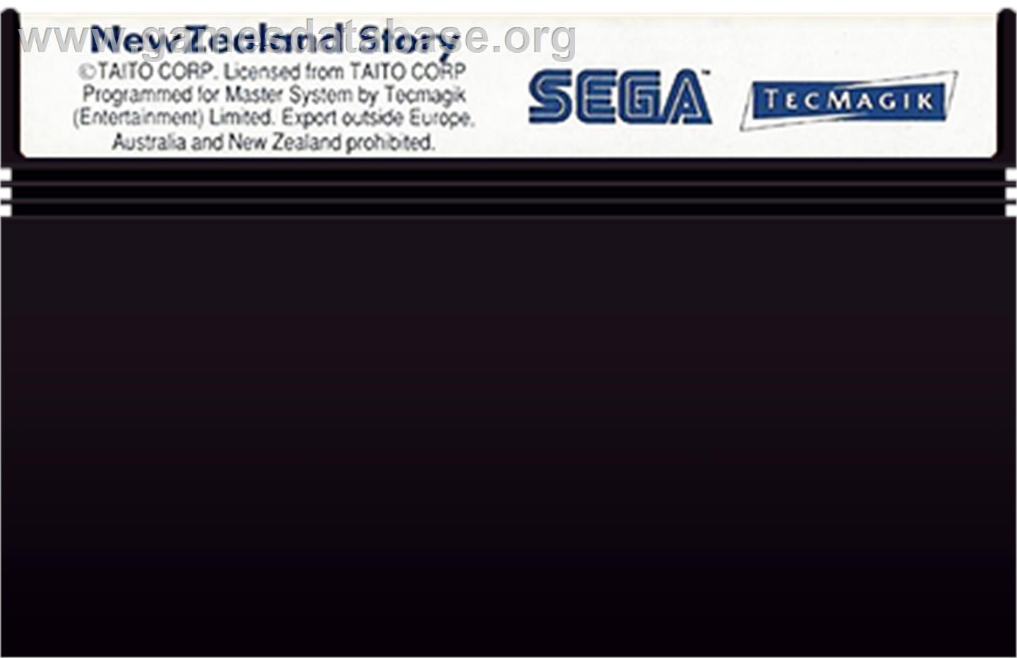 New Zealand Story - Sega Master System - Artwork - Cartridge