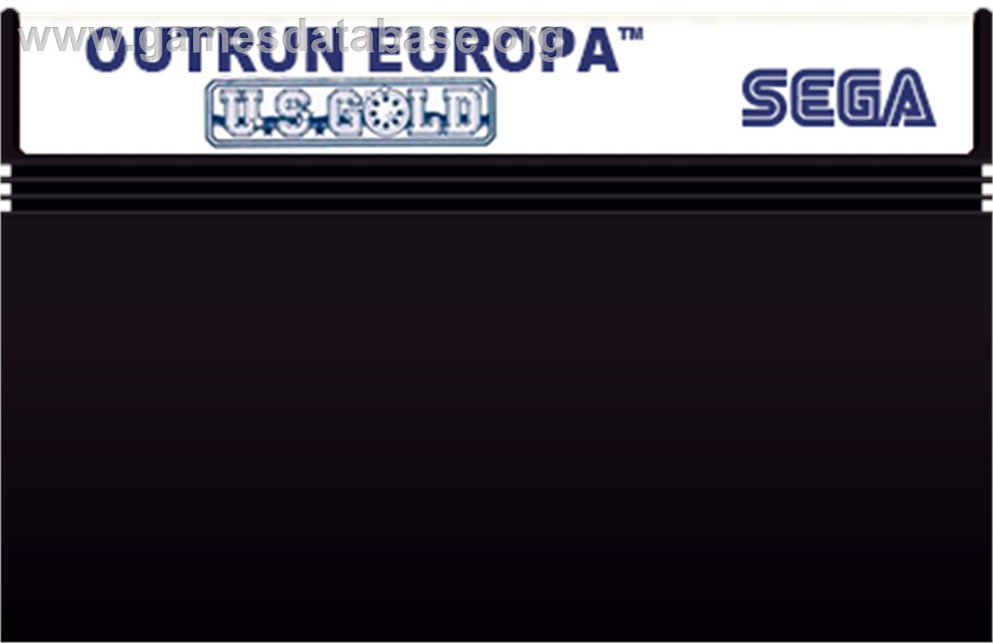 Out Run Europa - Sega Master System - Artwork - Cartridge
