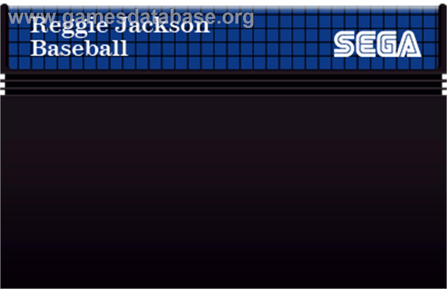 Reggie Jackson Baseball - Sega Master System - Artwork - Cartridge
