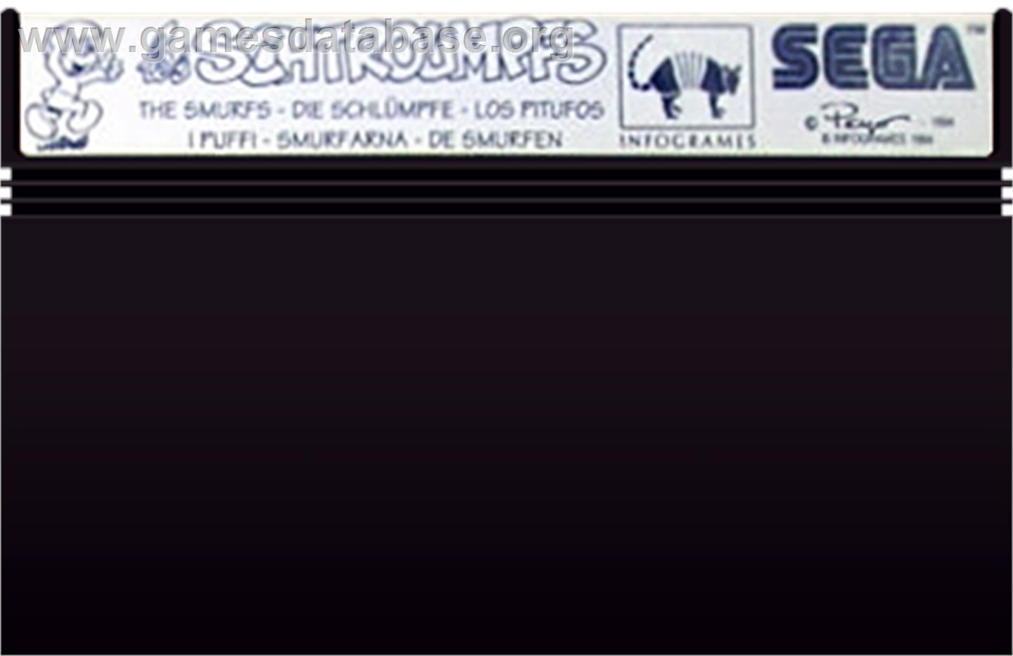 Smurfs - Sega Master System - Artwork - Cartridge