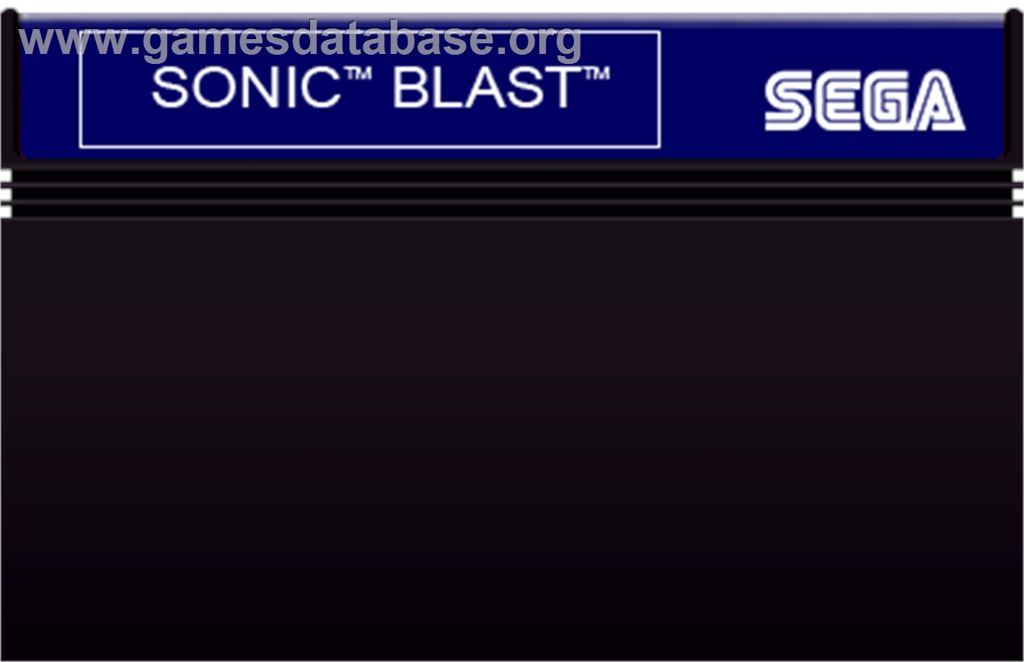 Sonic Blast - Sega Master System - Artwork - Cartridge