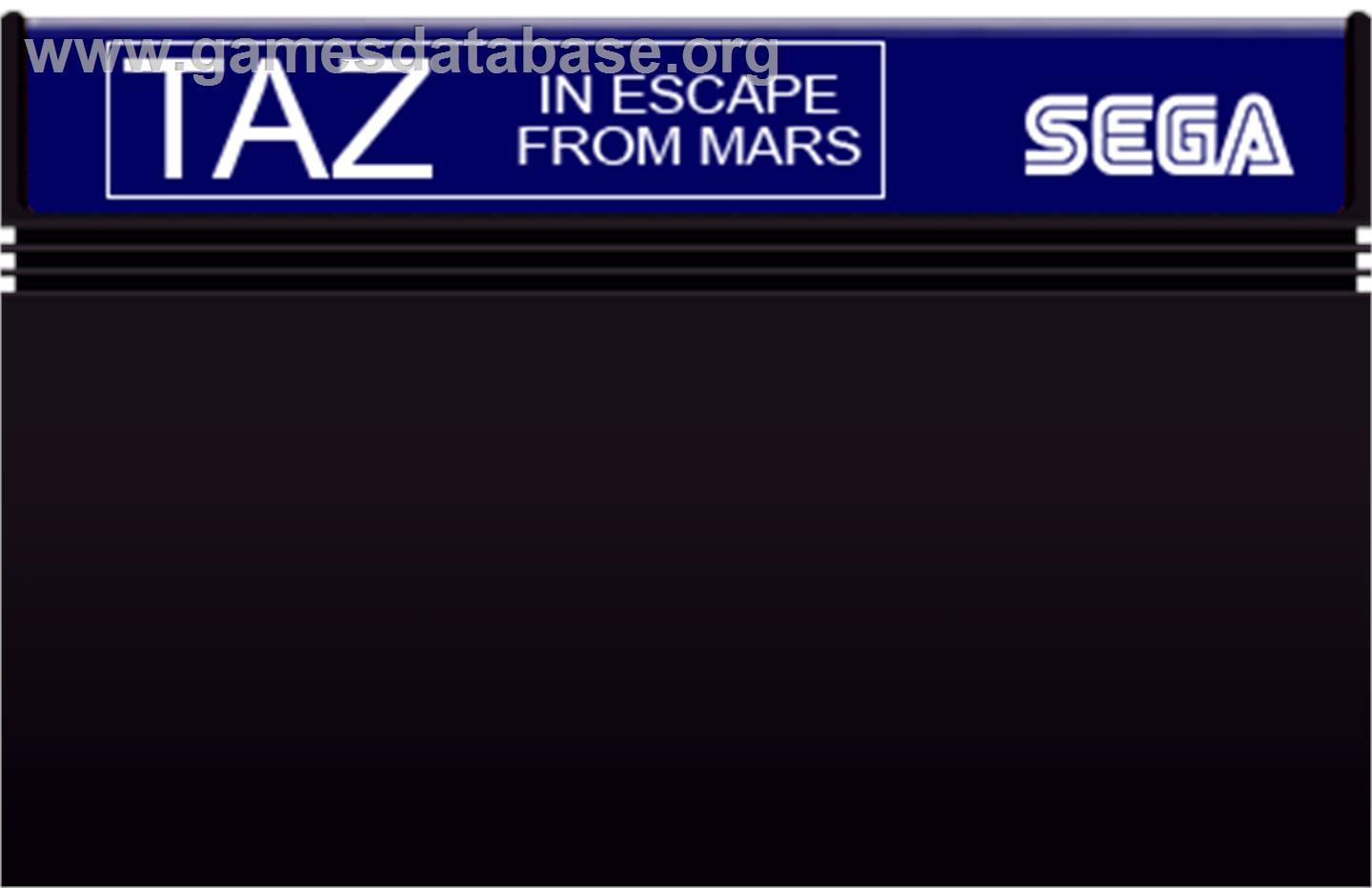 Taz in Escape from Mars - Sega Master System - Artwork - Cartridge