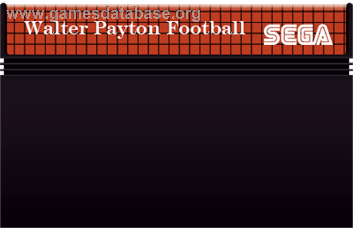 Walter Payton Football - Sega Master System - Artwork - Cartridge