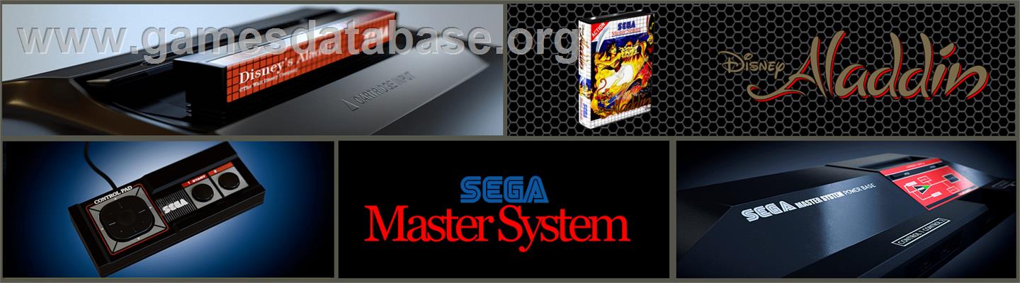 Aladdin - Sega Master System - Artwork - Marquee