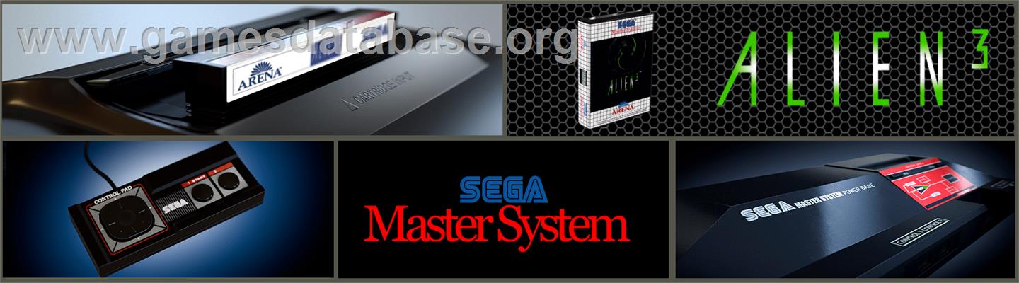 Alien³ - Sega Master System - Artwork - Marquee