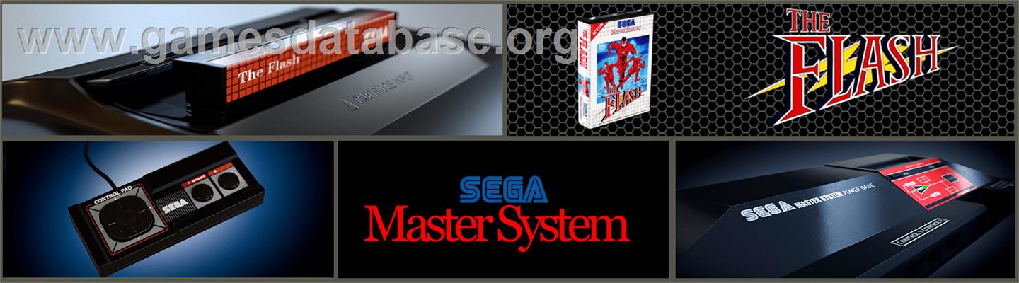 Astro Flash - Sega Master System - Artwork - Marquee