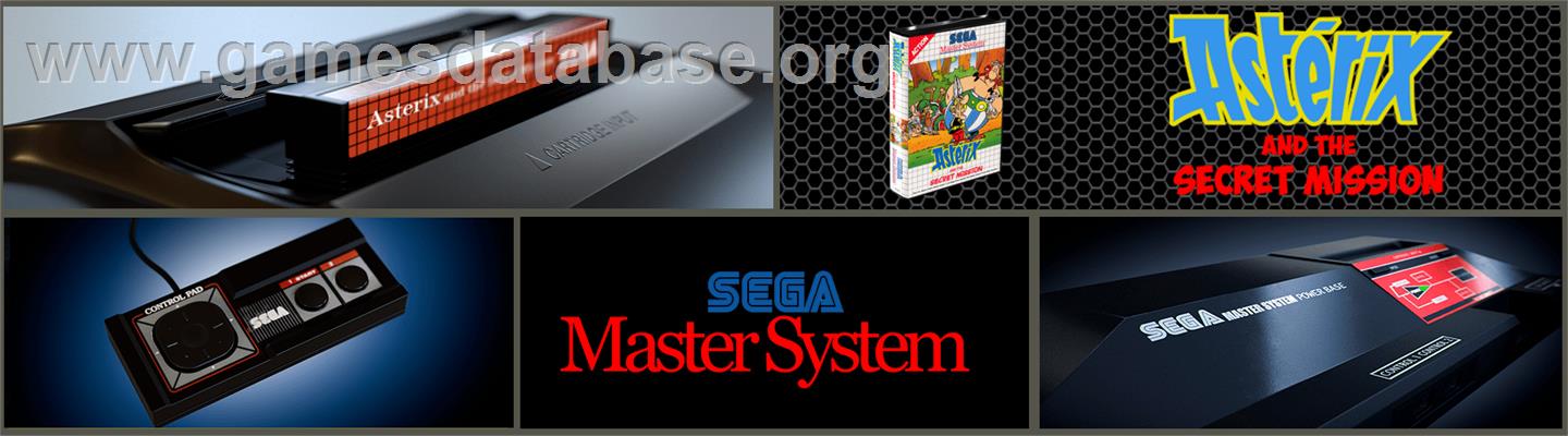 Astérix and the Secret Mission - Sega Master System - Artwork - Marquee