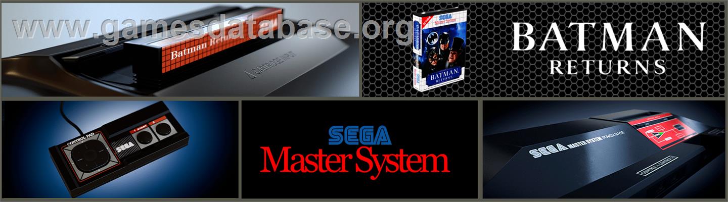 Batman Returns - Sega Master System - Artwork - Marquee