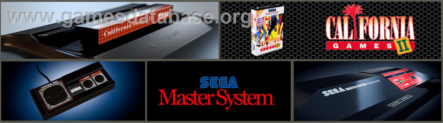 California Games 2 - Sega Master System - Artwork - Marquee