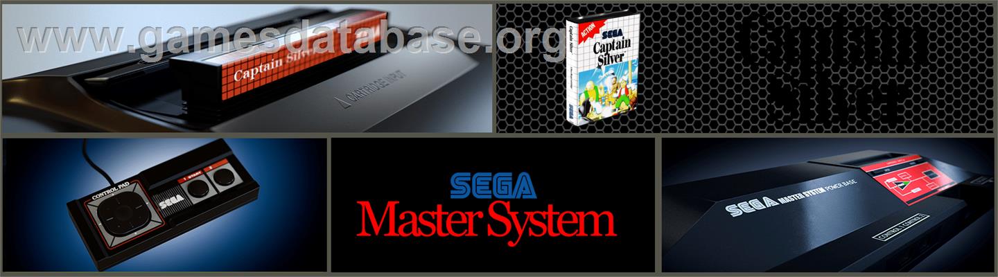Captain Silver - Sega Master System - Artwork - Marquee