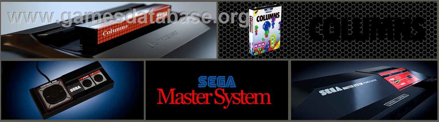 Columns - Sega Master System - Artwork - Marquee