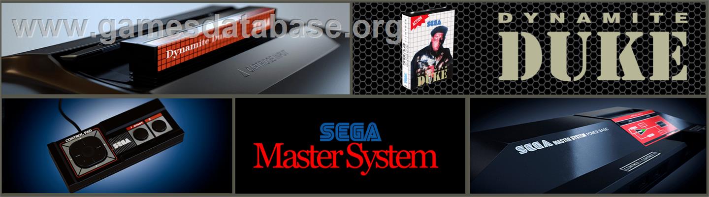 Dynamite Duke - Sega Master System - Artwork - Marquee
