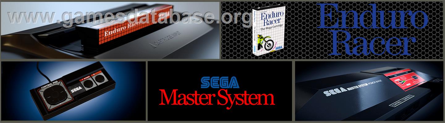 Enduro Racer - Sega Master System - Artwork - Marquee
