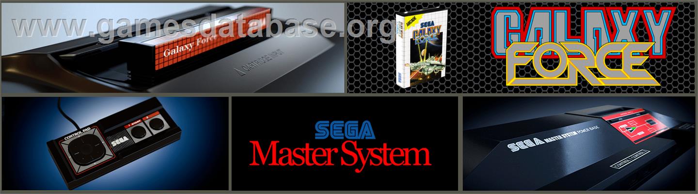 Galaxy Force - Sega Master System - Artwork - Marquee