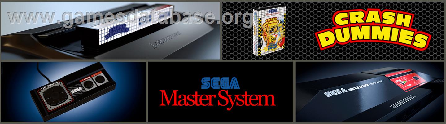 Incredible Crash Dummies - Sega Master System - Artwork - Marquee
