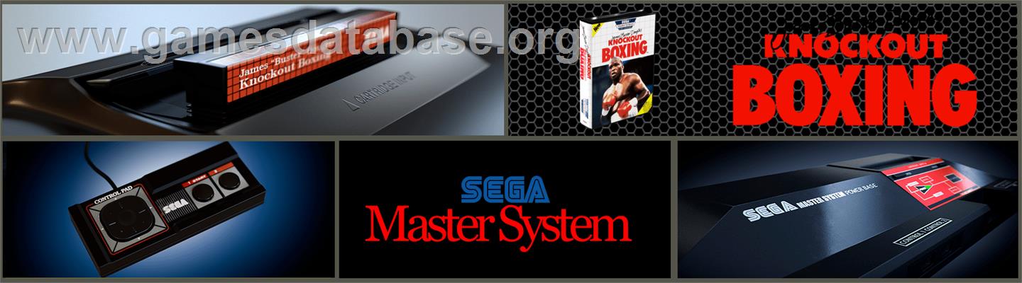James 'Buster' Douglas Knockout Boxing - Sega Master System - Artwork - Marquee