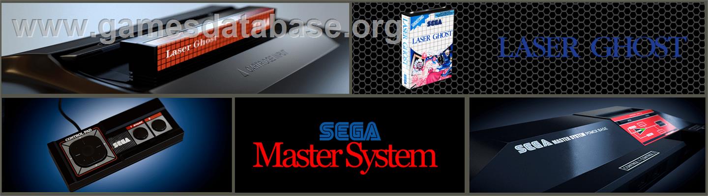 Laser Ghost - Sega Master System - Artwork - Marquee