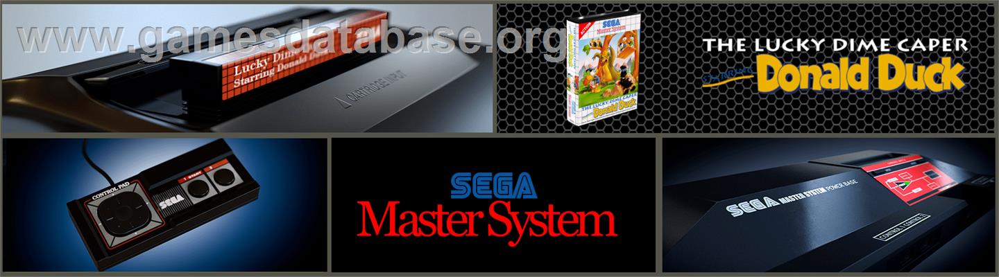 Lucky Dime Caper starring Donald Duck - Sega Master System - Artwork - Marquee