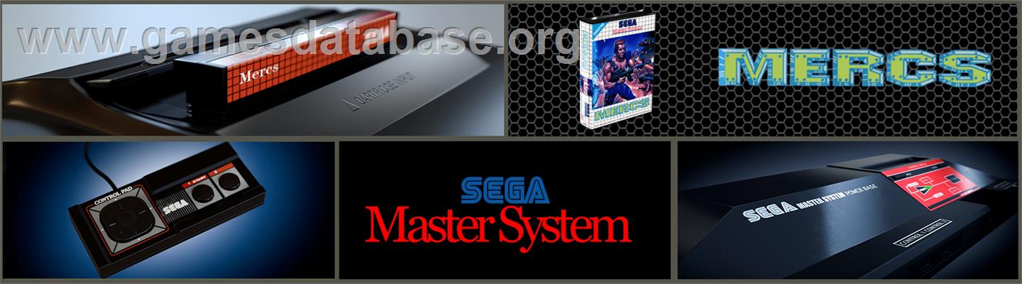 Mercs - Sega Master System - Artwork - Marquee