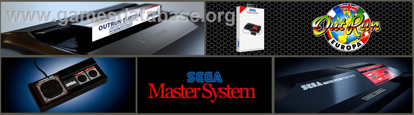 Out Run Europa - Sega Master System - Artwork - Marquee