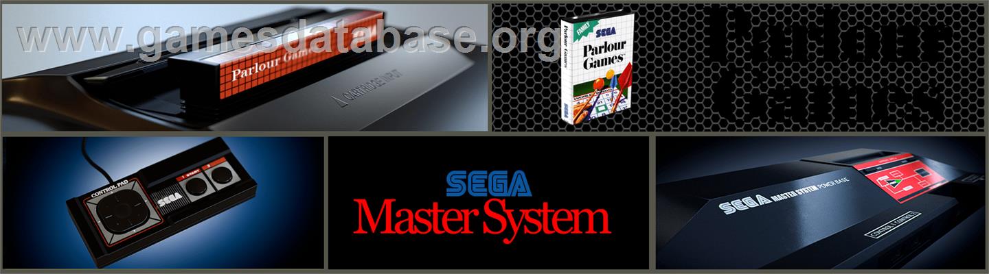Parlour Games - Sega Master System - Artwork - Marquee