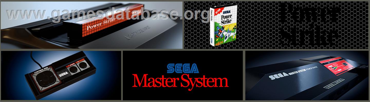 Power Strike - Sega Master System - Artwork - Marquee