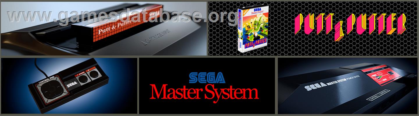 Putt & Putter - Sega Master System - Artwork - Marquee