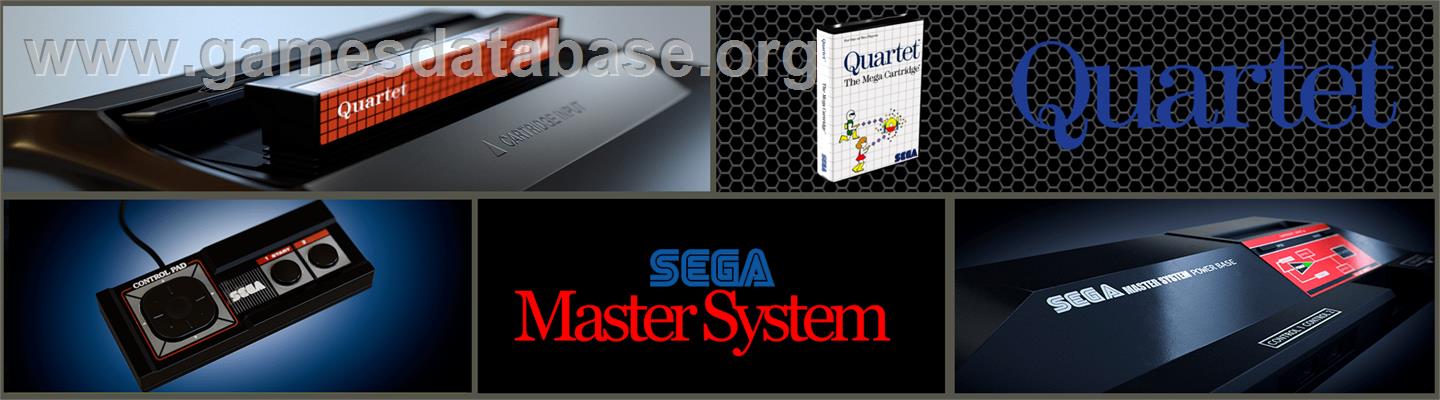 Quartet - Sega Master System - Artwork - Marquee