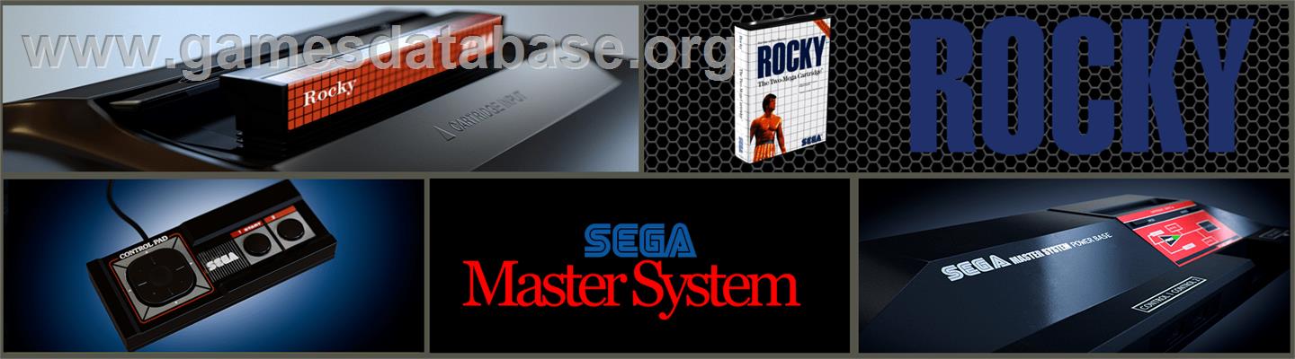 Rocky - Sega Master System - Artwork - Marquee