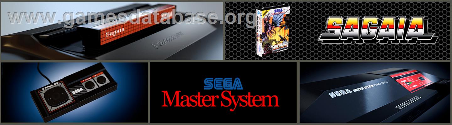 Sagaia - Sega Master System - Artwork - Marquee