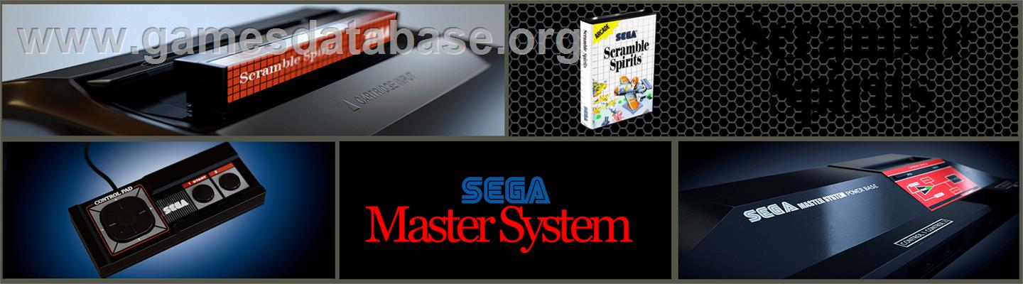 Scramble Spirits - Sega Master System - Artwork - Marquee
