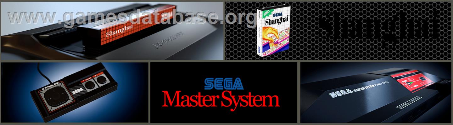 Shanghai - Sega Master System - Artwork - Marquee