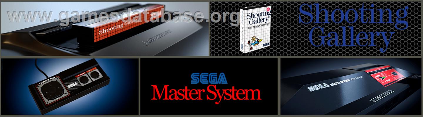 Shooting Gallery - Sega Master System - Artwork - Marquee