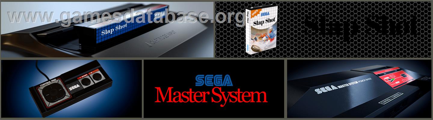 Slap Shot - Sega Master System - Artwork - Marquee