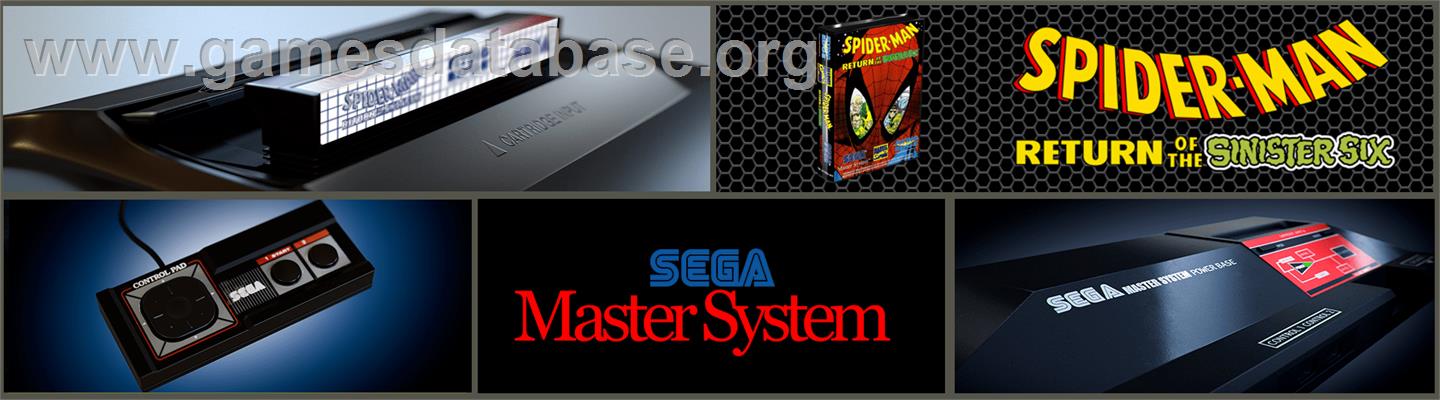 Spider-Man: Return of the Sinister Six - Sega Master System - Artwork - Marquee