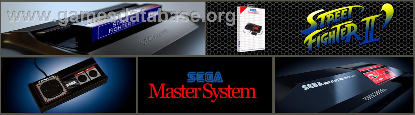 Street Fighter II' - Champion Edition - Sega Master System - Artwork - Marquee