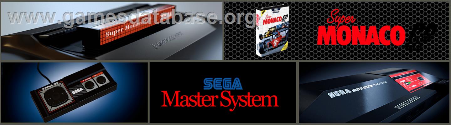 Super Monaco GP - Sega Master System - Artwork - Marquee