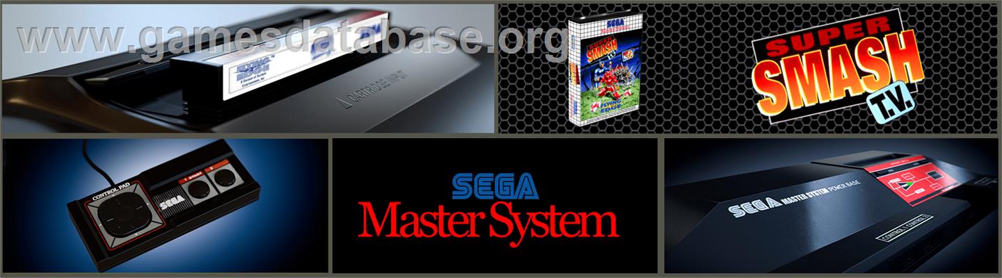 Super Smash T.V. - Sega Master System - Artwork - Marquee