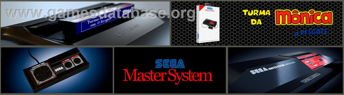 Turma da Mônica em: O Resgate - Sega Master System - Artwork - Marquee