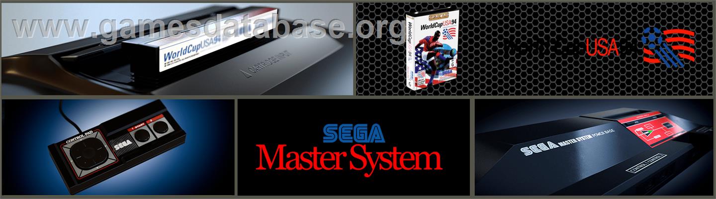 World Cup USA '94 - Sega Master System - Artwork - Marquee
