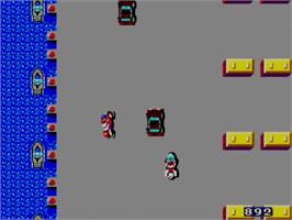 In game image of Action Fighter on the Sega Master System.