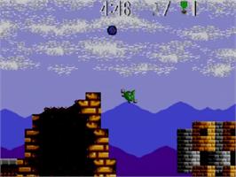 In game image of Air Rescue on the Sega Master System.