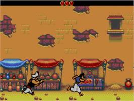 In game image of Aladdin on the Sega Master System.