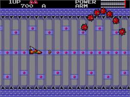 In game image of Astro Flash on the Sega Master System.