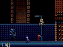 In game image of Batman Returns on the Sega Master System.