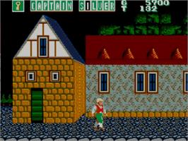 In game image of Captain Silver on the Sega Master System.