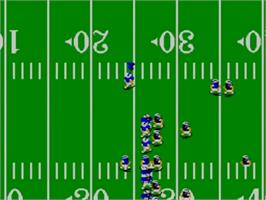 In game image of Great Football on the Sega Master System.
