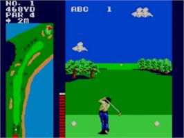 In game image of Great Golf on the Sega Master System.