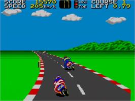 In game image of Hang-On on the Sega Master System.